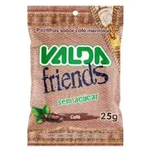 PASTILHAS VALDA FRIENDS CAFE MENTOLADO SACHE 25GR