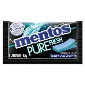 GOMA DE MASCAR MENTOS 3 PURE FRESH STRONG 8.5G C/5