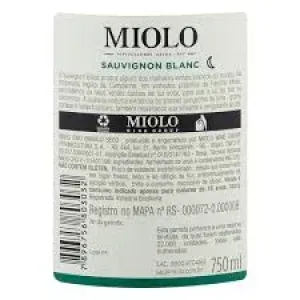 VINHO MIOLO RESERVA SAUVIGNON BLANC FINO BRANCO SECO 2023 750ML