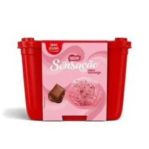 SORVETE NESTLE SENSACAO MORANGO COM FLOCOS 1,5L