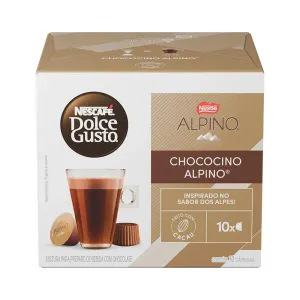 CAFE EM CAPSULA NESCAFE DOLCE GUSTO CHOCOCINO ALPINO C/10UN 178G