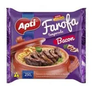 FAROFA DE MANDIOCA APTI TEMPERADA C/BACON 200GR