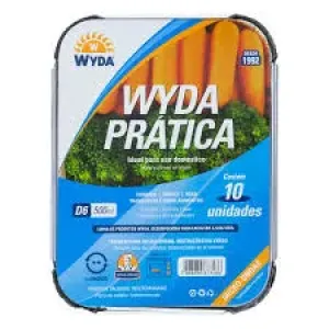 BANDEJA ALUMINIO WYDA PRATICA C/10 500ML