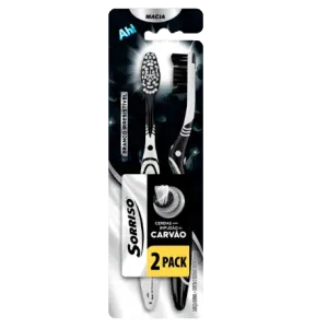 ESCOVA DENTAL SORRISO INFUSAO CARVAO MACIA