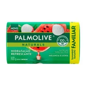 SABONETE PALMOLIVE HIDRATACAO REFRESCANTE MELANCIA E LICHA 150G