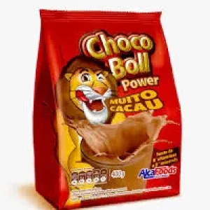 ACHOCOLATADO EM PO ALCAFOODS CHOCOBOLL 400GR