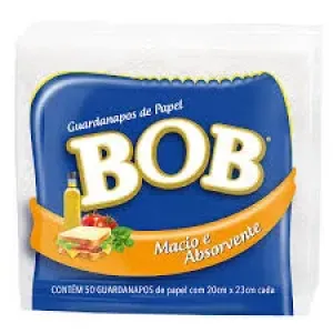 GUARDANAPO DE PAPEL BOB MACIO E ABSORVENTE 20X23CM