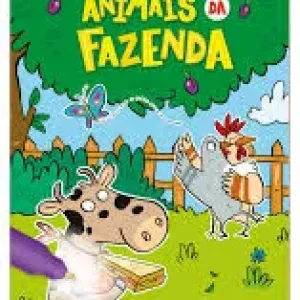 LIVRO ANIMAIS DA FAZENDA C/CANETA MAGICA
