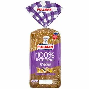 PAO DE FORMA PULLMAN 100% INTEGRAL 12 GRAOS 450G