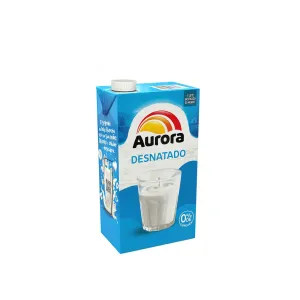 LEITE UHT AURORA DESNATADO C/ROSCA 1L