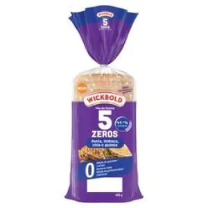 PAO WICKBOLD DE FORMA 5 ZEROS AVEIA LINHACA CHIA E QUINOA 400GR