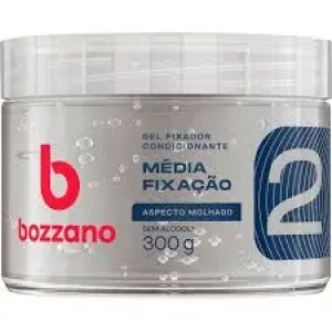 GEL FIXADOR BOZZANO  N 2 CONDICIONANTE TRANSPARENTE  COM ASPECTO MOLHADO 300G