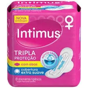 ABSORVENTE INTIMUS GEL SUAVE ABAS C/8