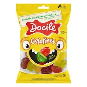 BALA DOCILE GELATINES MIX DE FRUTAS 70GR