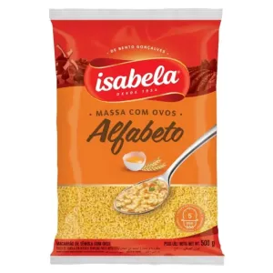 MASSA ISABELA ALFABETO ANIMADO C/OVOS 500G