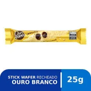 WAFER RECHEADO OURO BRANCO CROCANTE E CREMOSO 25G