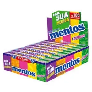 CONFEITOS MASTIGAVEIS MENTOS RAINBOW 38G C/14