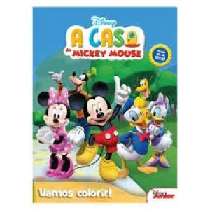 LIVRO A CASA DO MICKEY MOUSE C/GIZ DE CERA DISNEY JUNIOR