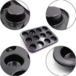 FORMA P/ CUPCAKE EM CASA TEM ANTIADERENTE 35X26X3CM
