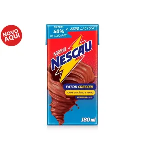 BEBIDA LACTEA NESTLE NESCAU ZERO LACTOSE 180ML