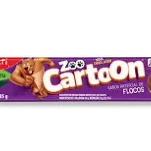 BISCOITO RECHEADO ZOON CARTOON FLOCOS 85GR