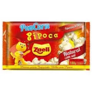 PIPOCA P/MICROONDAS ZAELI NATURAL 100GR