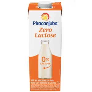 LEITE UHT PIRACANJUBA SEMIDESNATADO  ZERO LACTOSE 1L