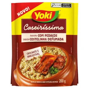 FAROFA CASEIRISSIMA C/ PEDACOS DE COSTELINHA 200GR