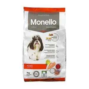 RACAO CAES MONELLO RACAS PEQUENAS FRANGO 1KG