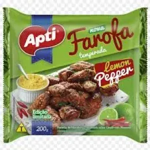 FAROFA TEMPERADA APTI LEMON PEPPER 200GR