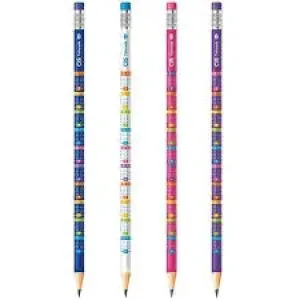 LAPIS GRAFITE CIS TABUADA C/BORRACHA
