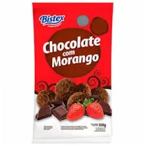 BISCOITO BISTEX CHOCOLATE C/MORANGO GLACEADO 300GR