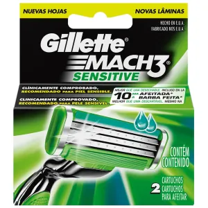 RECARGA GILLETTE MACH 3 SENSITIVE C/2