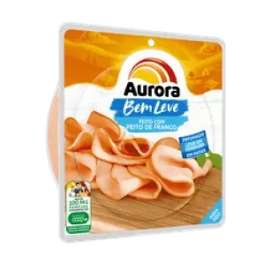 PEITO DE FRANGO AURORA BEM LEVE  DEFUMADO FATIADO180GR