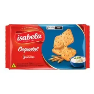 BISCOITO SALGADO ISABELA COQUETEL 320G