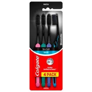ESCOVA DENTAL COLGATE SOFT BLACK 4PCK