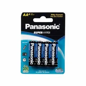 PILHA PANASONIC AA4 PEQUENA C/4