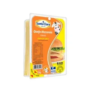 QUEIJO MUSSARELA SANTA CLARA FATIADO 150GR