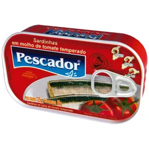 SARDINHA PESCADOR MOLHO TOMATE 125GR