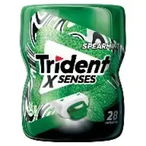 GOMA DE MASCAR TRIDENT X SENSES SPEARMINT 54G C/28 UND