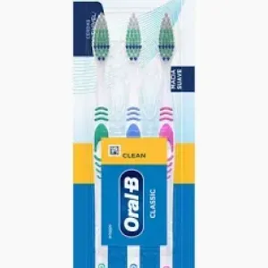 ESCOVA DENTAL ORAL B CLASSIC 1 2 3 LEVE3 PAGUE2