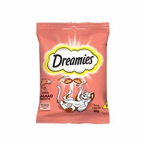 PETISCO P/ GATO DREAMIES SABOR SALMAO 40G