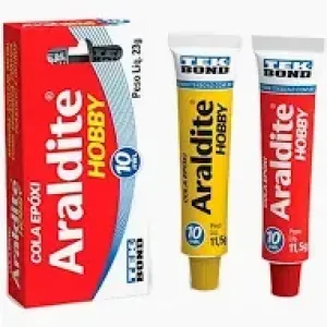 COLA EPOXI ADESIVO ARALDITE HOBBY 10 MINUTOS 16G