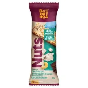 BARRA NUTS DE CASTANHAS AMENDOIM E COCO 25G