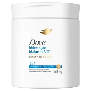 CREME DOVE HIDRATACAO + VITAMINAS A & E 2 EM 1 MASCARA DE TRATAMENTO + FINALIZADOR HIDRATANTE 500GR