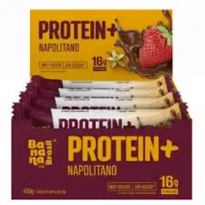 BARRA DE CEREAL BANANA BRASIL PROTEIN NAPOLITANO 50G