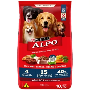 RACAO RECEITAS CASEIRAS ALPO CARNE C/VEGETAIS 10KG