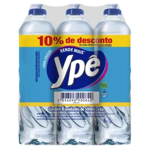 KIT LAVA LOUCA YPE CLEAR C/6 500ML