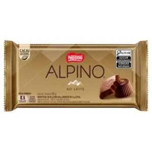 BARRA DE CHOCOLATE NESTLE ALPINO AO LEITE 80GR