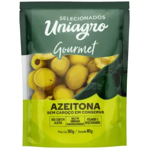 AZEITONA UNIAGRO GOURMET SEM CAROCO 180GR